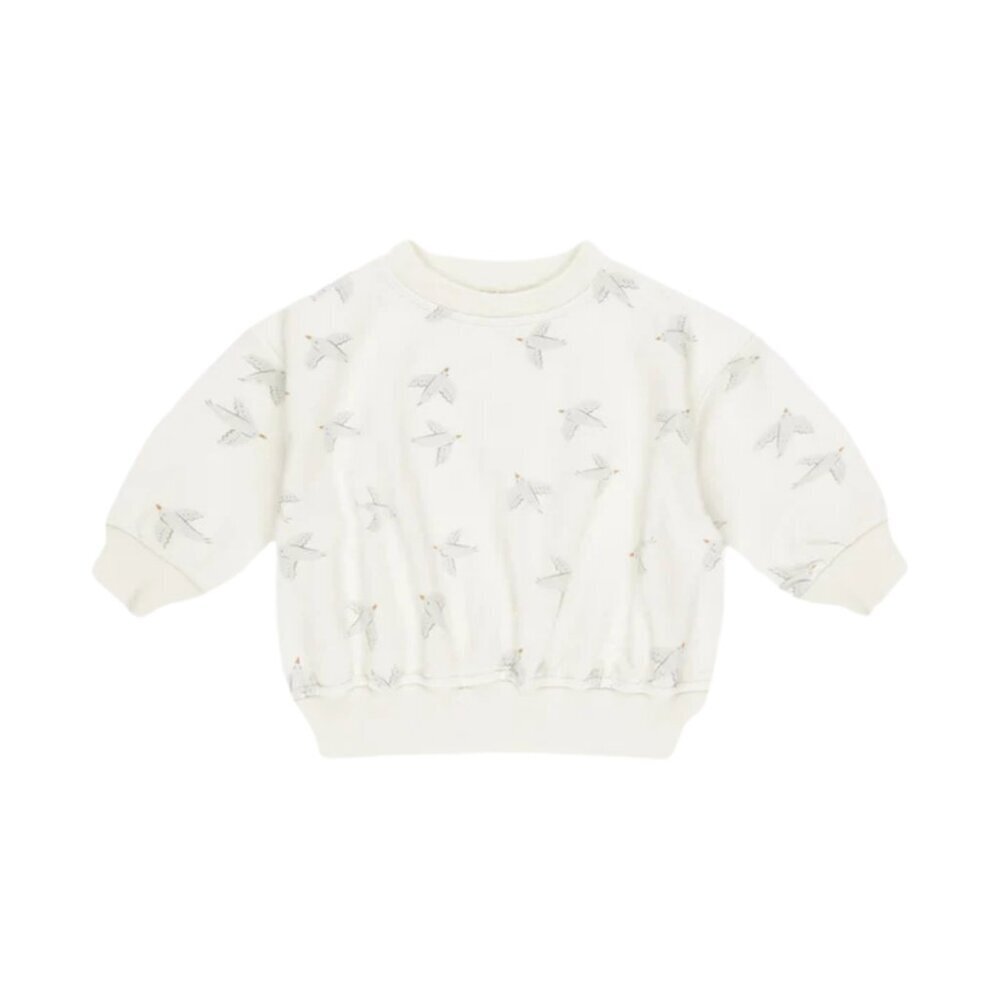 NWT - Quincy Mae ORGANIC Birds Sweat Set - Picture 2 of 3